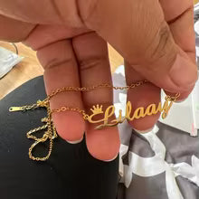 Personalized Crown Name Necklace